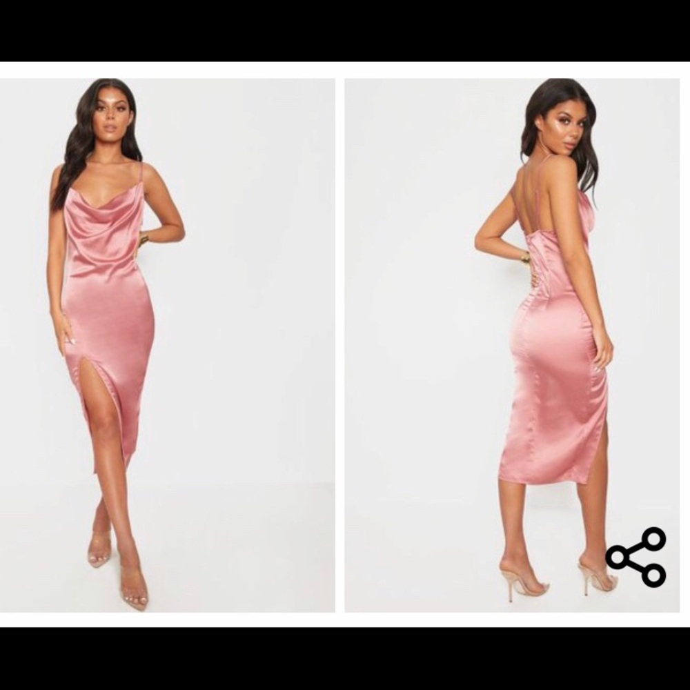 Satin dress pretty little thing